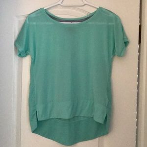 Asics short sleeve shirt in teal